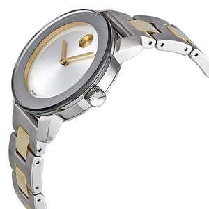 Movado Bold Silver Dial Two Tone Steel Strap Watch for Men - 3600128 Authentic Buy Shop Now