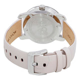 Movado Bold Glitter Silver Dial Pink Leather Strap Watch For Women - 3600522 Authentic Buy Shop Now