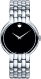 Movado Classic Quartz Black Dial Silver Steel Strap Watch for Men - 0606337 Authentic Buy Shop Now