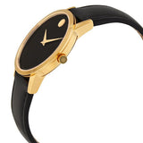 Movado Museum Black Dial Black Leather Strap Watch For Men - 606876 Authentic Buy Shop Now