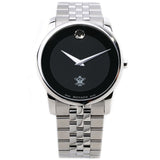 Movado Museum Classic Black Dial Silver Steel Strap Watch for Men - 0607199 Authentic Buy Shop Now