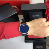 Movado Museum Sport Blue Dial Black Leather Strap Watch for Men - 0607266 Authentic Buy Shop Now