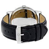Movado Museum Quartz Silver Dial Black Leather Strap Watch For Men - 2100001 Authentic Buy Shop Now