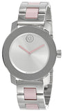 Movado Bold Silver Dial Two Tone Steel Strap Watch for Women - 3600702 Authentic Buy Shop Now