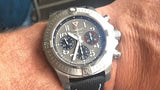 Breitling Avenger B01 Chronograph 45 Anthracite Dial Black Nylon Strap Watch for Men - AB01821A1B1X1 Authentic Buy Shop Now