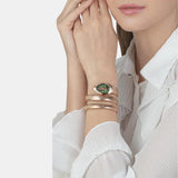 Just Cavalli Glam Evo 5 Green Dial Rose Gold Steel Strap Watch for Women - JC1L228M0055 Authentic Buy Shop Now