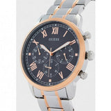 Guess Hendrix Chronograph Blue Dial Two Tone Steel Strap Watch for Men - W1309G4 Authentic Buy Shop Now