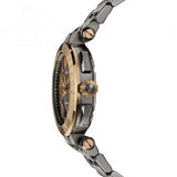Versace Aion Chronograph Black Dial Grey Steel Strap Watch for Men - VBR050017 Authentic Buy Shop Now
