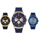 Guess Poseidon Blue Dial Blue Rubber Strap Watch for Men - GW0057G2 Authentic Buy Shop Now