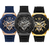 Guess Momentum Black Dial Black Rubber Strap Watch for Men - GW0263G4 Authentic Buy Shop Now