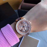 Michael Kors Wren Diamonds Rose Gold Dial Two Tone Steel Strap Watch for Women - MK6159 Authentic Buy Shop Now
