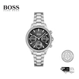 Hugo Boss Hera Black Dial Silver Steel Strap Watch for Women - 1502593 Authentic Buy Shop Now