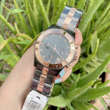 Marc Jacobs Blade Chronograph Grey Dial Two Tone Steel Strap Watch for Women - MBM3180 Authentic Buy Shop Now