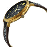 Versace V-Circle Quartz Black Dial Brown Leather Strap Watch for Men - VEBQ01619 Authentic Buy Shop Now