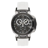 Tissot T Race Chronograph Black Dial White Rubber Strap Watch for Men - T048.417.27.057.05 Authentic Buy Shop Now