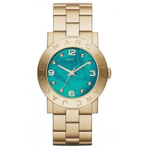 Marc Jacobs Amy Green Dial Gold Steel Strap Watch for Women - MBM8624 Authentic Buy Shop Now