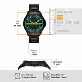 Armani Exchange Hampton Black Dial Black Steel Strap Watch For Men - AX2407 Authentic Buy Shop Now