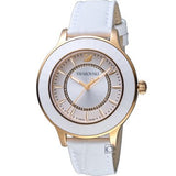 Swarovski Octea Lux White Dial White Leather Strap Watch for Women - 5414416 Authentic Buy Shop Now