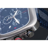 Gucci Coupe Chronograph Blue Dial Two Tone NATO Strap Watch for Men - YA131203 Authentic Buy Shop Now