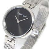 Calvin Klein Authentic Black Dial Silver Mesh Bracelet Watch for Women - K8G23121 Authentic Buy Shop Now