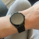 Calvin Klein Minimal Black Dial Black Mesh Bracelet Watch for Men - K3M214B1 Authentic Buy Shop Now
