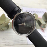 Calvin Klein Sight Black Dial Black Leather Strap Watch for Men - K1S21102 Authentic Buy Shop Now