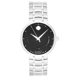 Movado 1881 Automatic Black Dial Silver Steel Strap Watch for Men - 606914 Authentic Buy Shop Now