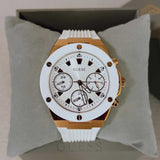 Guess Athena White Dial White Rubber Strap Watch For Women - GW0030L3 Authentic Buy Shop Now