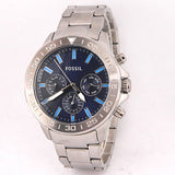 Fossil Bannon Multifunction Blue Dial Silver Steel Strap Watch for Men - BQ2503 Authentic Buy Shop Now