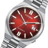 Citizen Tsuyosa Automatic Red Dial Silver Steel Strap Watch For Men - NJ0150-56W Authentic Buy Shop Now
