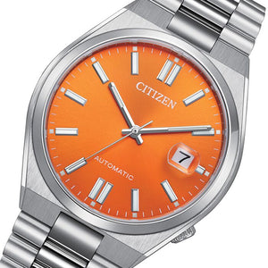 Citizen Tsuyosa Automatic Orange Dial Silver Steel Strap Watch For Men - NJ0151-88Z Authentic Buy Shop Now