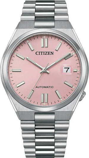 Citizen x Pantone Automatic Dreamy Pink Dial Silver Steel Strap Watch For Men - NJ0158-89X Authentic Buy Shop Now