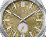 Citizen Tsuyosa Automatic Titanium Yellow Dial Silver Steel Strap Watch For Men - NK5010-51X Authentic Buy Shop Now