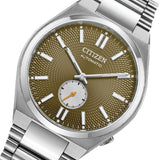Citizen Tsuyosa Automatic Titanium Yellow Dial Silver Steel Strap Watch For Men - NK5010-51X Authentic Buy Shop Now