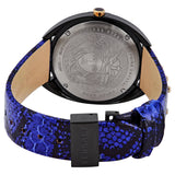 Versace Shadov Quartz Black Dial Blue Leather Strap Watch for Men - VEBM00418 Authentic Buy Shop Now