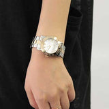 Marc Jacobs Amy Silver Dial Two Tone Steel Strap Watch for Women - MBM3139 Authentic Buy Shop Now