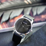 Calvin Klein City Quartz Black Dial Black Leather Strap Watch for Men - K2G2G1C1 Authentic Buy Shop Now