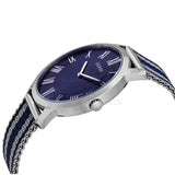 Guess Richmond Blue Dial Two Tone Mesh Bracelet Watch for Men - W1179G1 Authentic Buy Shop Now