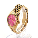 Michael Kors Lexington Quartz Pink Dial Gold Steel Strap Watch For Women - MK3270 Authentic Buy Shop Now