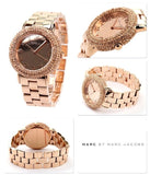 Marc Jacobs Marci Crystals Rose Gold Dial Rose Gold Steel Strap Watch for Women - MBM3192 Authentic Buy Shop Now