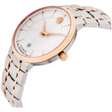 Movado 1881 Automatic Silver Dial Two Tone Steel Strap Watch For Men - 607063 Authentic Buy Shop Now