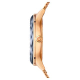 Swarovski Octea Nova Black Dial Rose Gold Mesh Bracelet Watch for Women - 5430424 Authentic Buy Shop Now