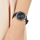 Swarovski Octea Nova Grey Dial Grey Leather Strap Watch for Women - 5295358 Authentic Buy Shop Now