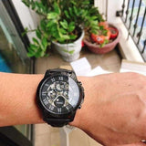 Fossil Grant Automatic Black Dial Black Leather Strap Watch for Men - ME3028 Authentic Buy Shop Now