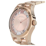 Marc Jacobs Henry Skeleton Rose Gold Dial Rose Gold Steel Strap Watch for Women - MBM3264 Authentic Buy Shop Now