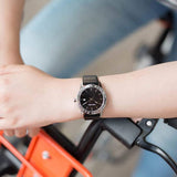 Calvin Klein Steady Black Dial Black Leather Strap Watch for Women - K7Q211C1 Authentic Buy Shop Now