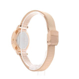 Daniel Wellington Classic Melrose Black Dial Rose Gold Mesh Bracelet Watch For Women - DW00100161 Authentic Buy Shop Now