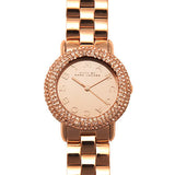 Marc Jacobs Marci Crystals Rose Gold Dial Rose Gold Steel Strap Watch for Women - MBM3192 Authentic Buy Shop Now