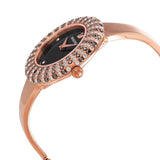 Swarovski Crystal Rose Black Dial Rose Gold Steel Strap Watch for Women - 5484050 Authentic Buy Shop Now