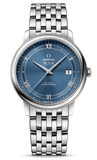 Omega De Ville Prestige Co-Axial Blue Dial Silver Steel Strap Watch for Men - 424.10.40.20.03.002 Authentic Buy Shop Now